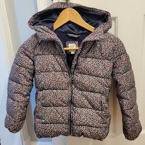 Gap Kids girls size small puffy flower coat